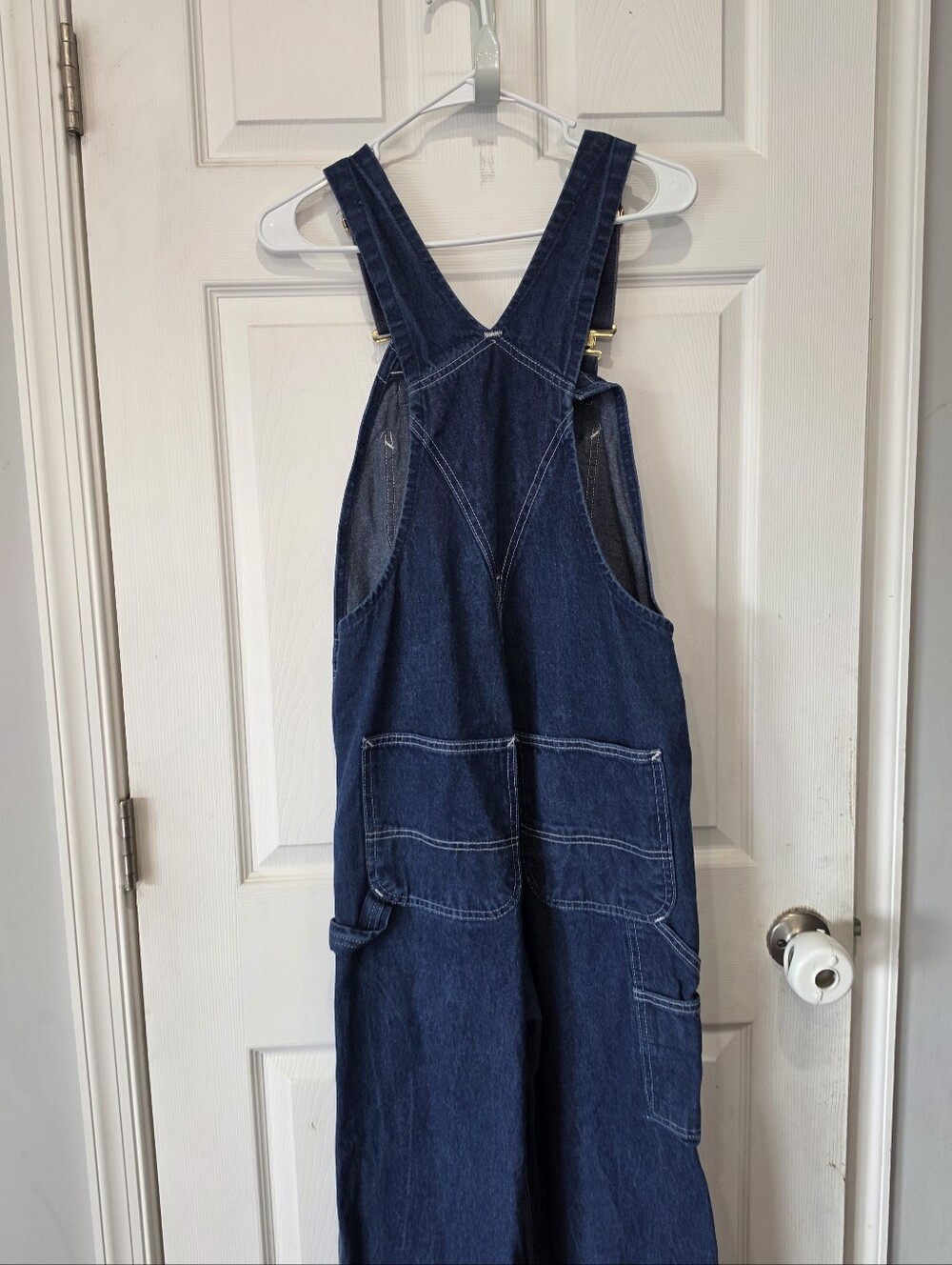 Vintage Carhartt Denim Overalls Dark Wash Men’s Size 32x32 Utility Bib - Picture 10 of 16